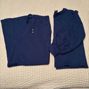 G By Giuliana Terry 2-piece Top & Pant Set Navy (Ink Blue) -  Size: XS  -  NWT